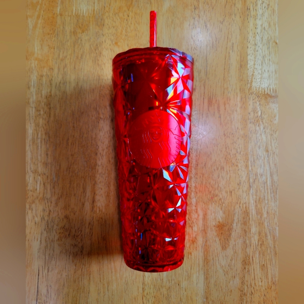 NWT Starbucks red holiday prism 2023 cold tumbler